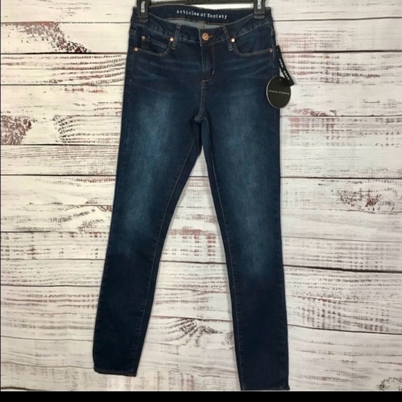 Articles of Society jeans causal Dark wash size 4 skinny jeans nwt - Picture 2 of 10